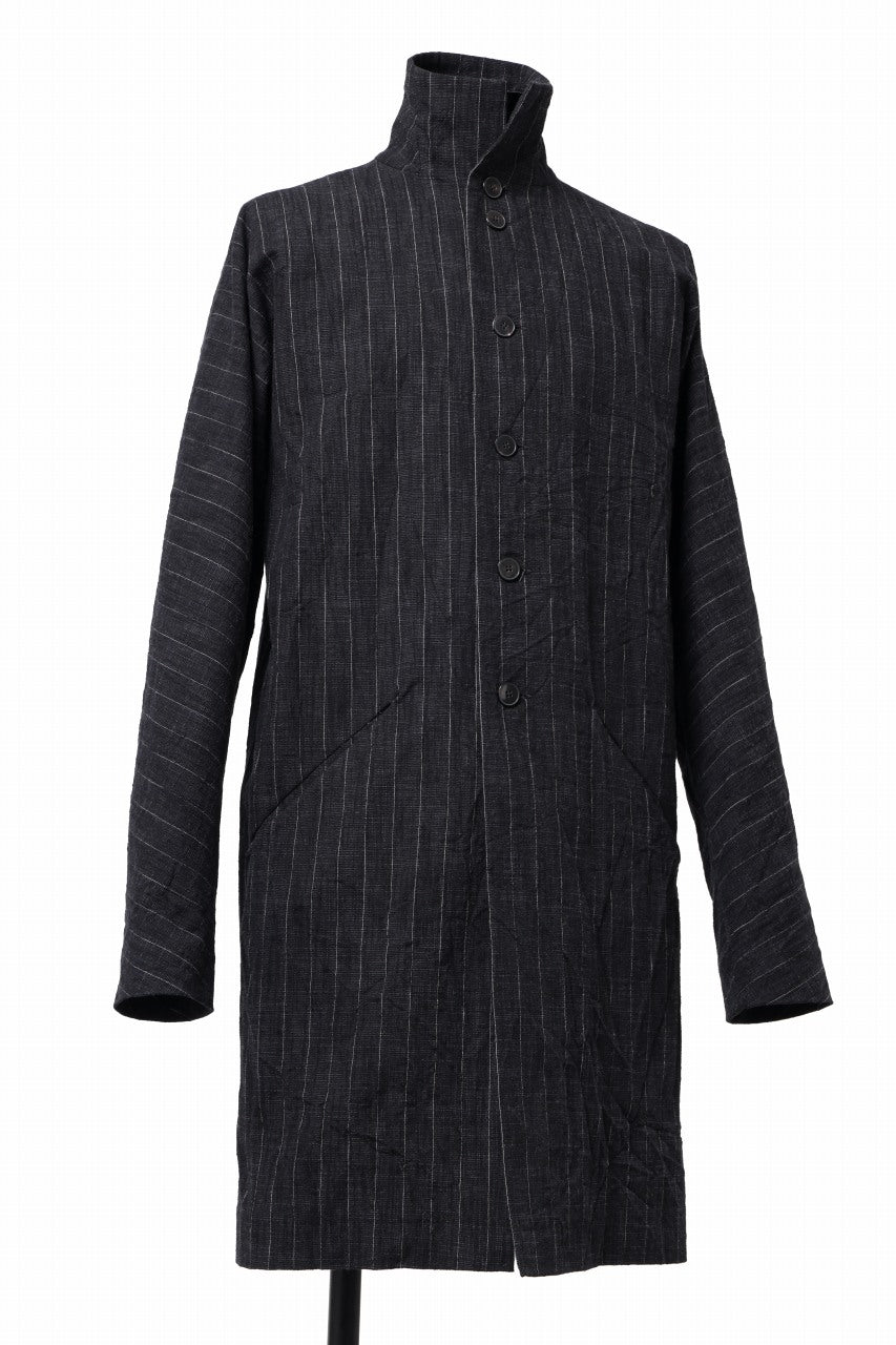 画像をギャラリービューアに読み込む, m.a+ diagonal pocket medium fit coat / C256/CWST (BLACK/WHITE)