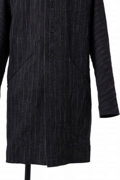 画像をギャラリービューアに読み込む, m.a+ diagonal pocket medium fit coat / C256/CWST (BLACK/WHITE)