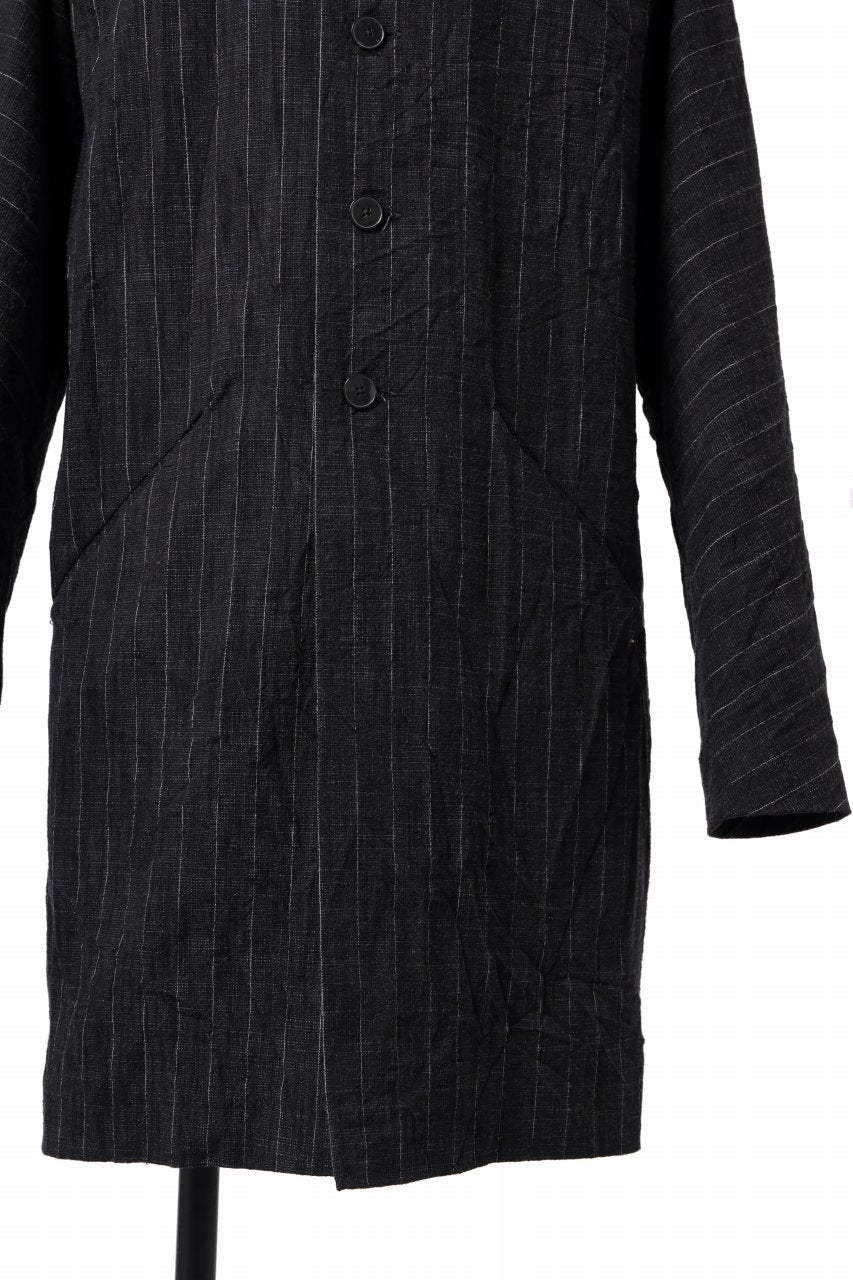 画像をギャラリービューアに読み込む, m.a+ diagonal pocket medium fit coat / C256/CWST (BLACK/WHITE)