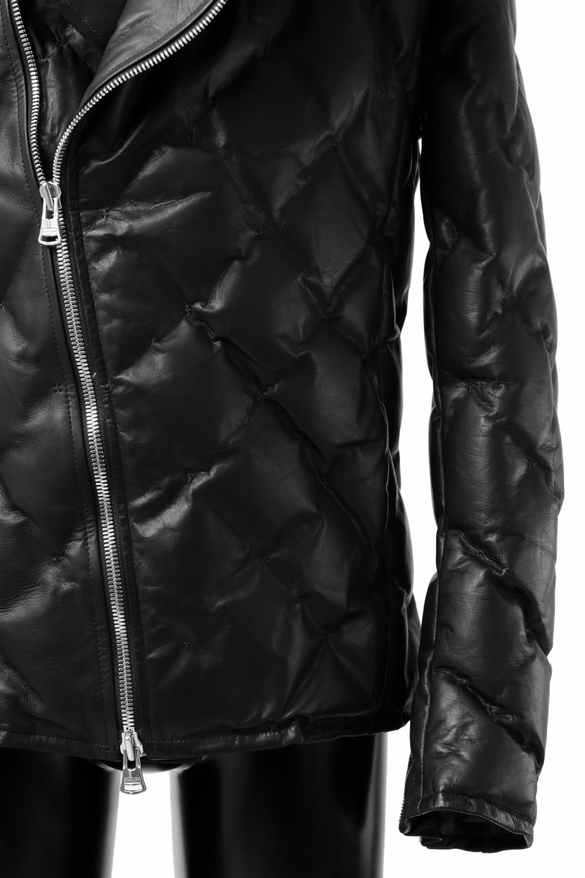 Load image into Gallery viewer, ISAMU KATAYAMA BACKLASH HOODED DOWN BLOUSON / LUXURY STEER + POLISH WHITE GOOSE (BLACK)