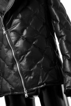 Load image into Gallery viewer, ISAMU KATAYAMA BACKLASH HOODED DOWN BLOUSON / LUXURY STEER + POLISH WHITE GOOSE (BLACK)