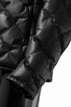 Load image into Gallery viewer, ISAMU KATAYAMA BACKLASH HOODED DOWN BLOUSON / LUXURY STEER + POLISH WHITE GOOSE (BLACK)