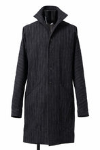 画像をギャラリービューアに読み込む, m.a+ diagonal pocket medium fit coat / C256/CWST (BLACK/WHITE)