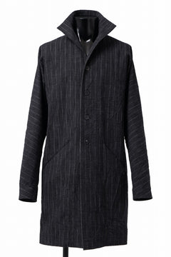 画像をギャラリービューアに読み込む, m.a+ diagonal pocket medium fit coat / C256/CWST (BLACK/WHITE)