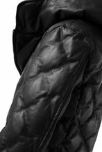 Load image into Gallery viewer, ISAMU KATAYAMA BACKLASH HOODED DOWN BLOUSON / LUXURY STEER + POLISH WHITE GOOSE (BLACK)