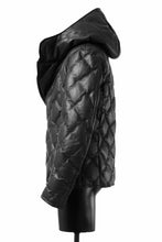 Load image into Gallery viewer, ISAMU KATAYAMA BACKLASH HOODED DOWN BLOUSON / LUXURY STEER + POLISH WHITE GOOSE (BLACK)