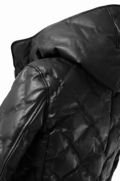 Load image into Gallery viewer, ISAMU KATAYAMA BACKLASH HOODED DOWN BLOUSON / LUXURY STEER + POLISH WHITE GOOSE (BLACK)