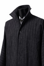 画像をギャラリービューアに読み込む, m.a+ diagonal pocket medium fit coat / C256/CWST (BLACK/WHITE)