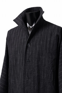画像をギャラリービューアに読み込む, m.a+ diagonal pocket medium fit coat / C256/CWST (BLACK/WHITE)