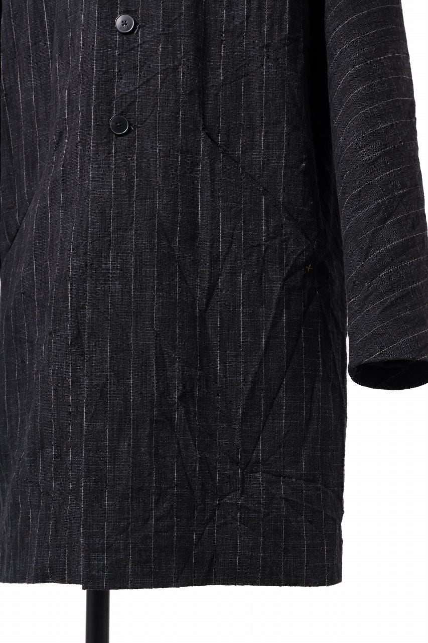 画像をギャラリービューアに読み込む, m.a+ diagonal pocket medium fit coat / C256/CWST (BLACK/WHITE)