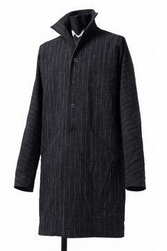 画像をギャラリービューアに読み込む, m.a+ diagonal pocket medium fit coat / C256/CWST (BLACK/WHITE)