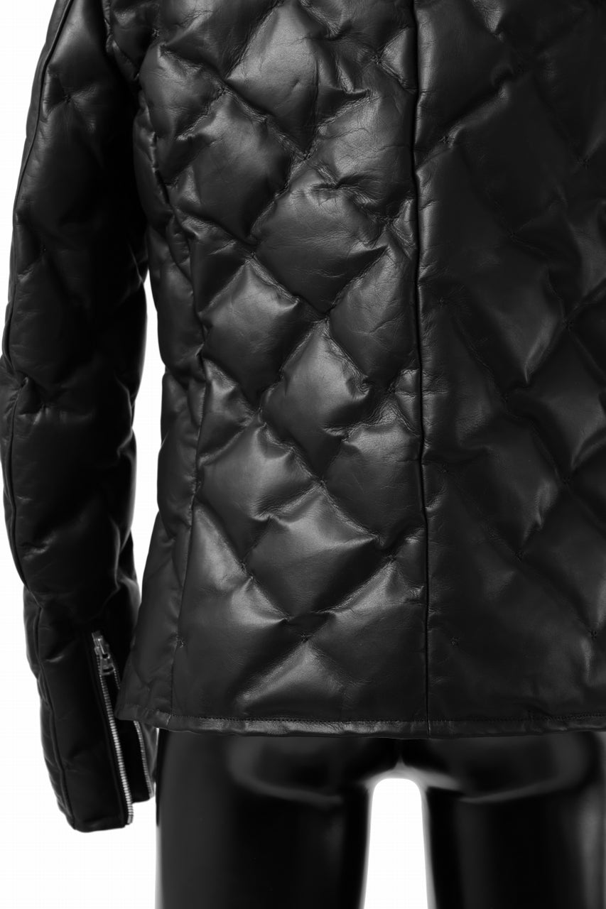 Load image into Gallery viewer, ISAMU KATAYAMA BACKLASH HOODED DOWN BLOUSON / LUXURY STEER + POLISH WHITE GOOSE (BLACK)