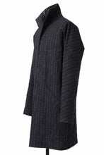 画像をギャラリービューアに読み込む, m.a+ diagonal pocket medium fit coat / C256/CWST (BLACK/WHITE)