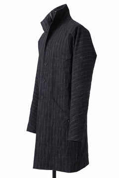 画像をギャラリービューアに読み込む, m.a+ diagonal pocket medium fit coat / C256/CWST (BLACK/WHITE)