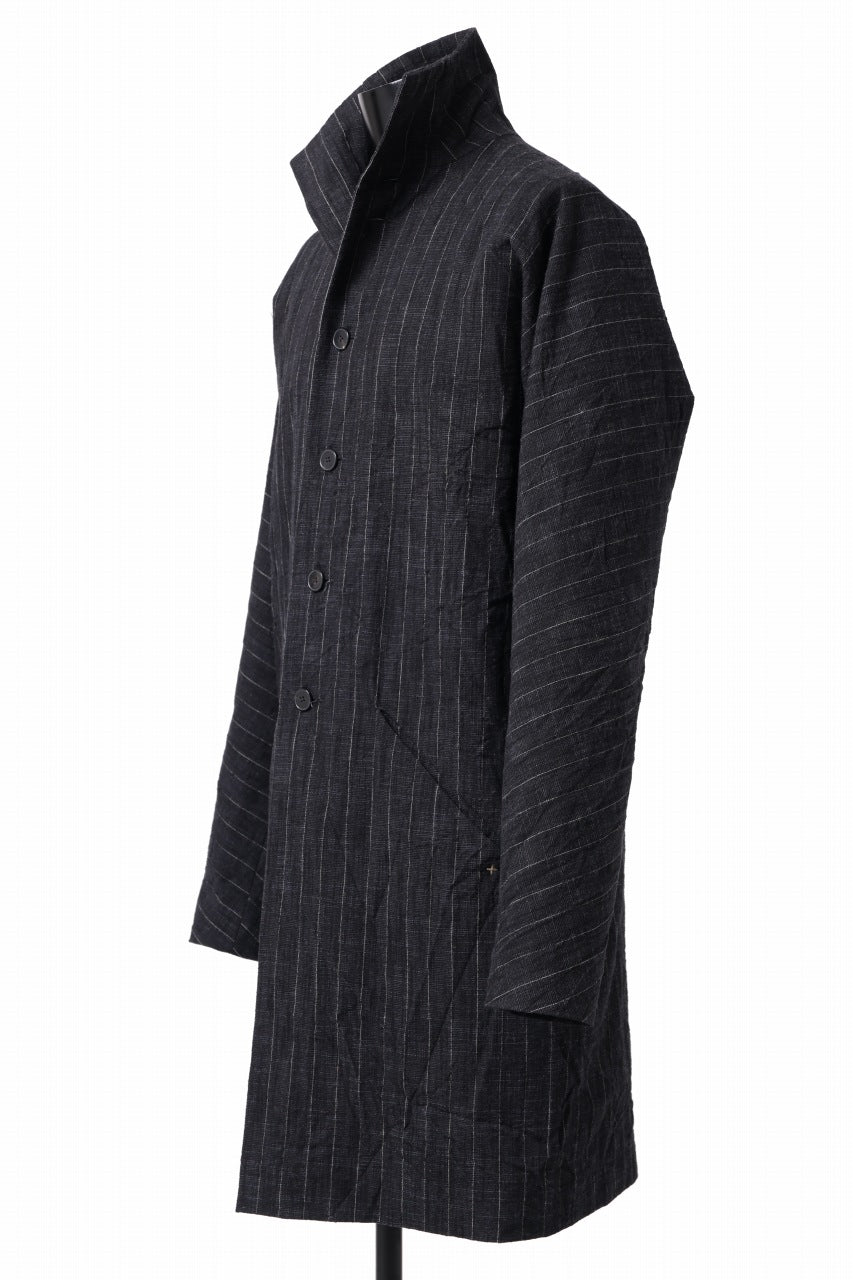 画像をギャラリービューアに読み込む, m.a+ diagonal pocket medium fit coat / C256/CWST (BLACK/WHITE)