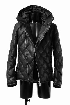Load image into Gallery viewer, ISAMU KATAYAMA BACKLASH HOODED DOWN BLOUSON / LUXURY STEER + POLISH WHITE GOOSE (BLACK)