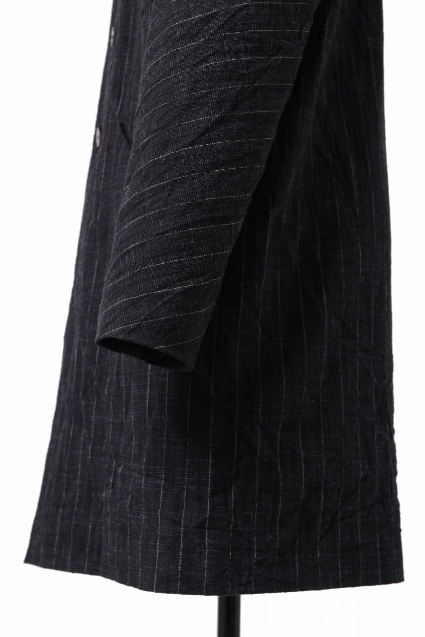 画像をギャラリービューアに読み込む, m.a+ diagonal pocket medium fit coat / C256/CWST (BLACK/WHITE)