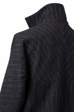 画像をギャラリービューアに読み込む, m.a+ diagonal pocket medium fit coat / C256/CWST (BLACK/WHITE)