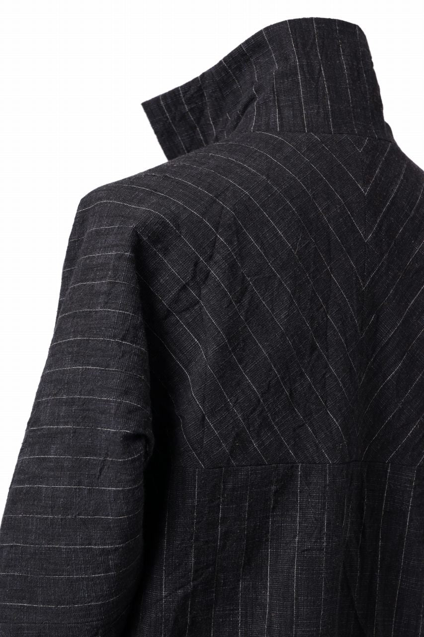 画像をギャラリービューアに読み込む, m.a+ diagonal pocket medium fit coat / C256/CWST (BLACK/WHITE)