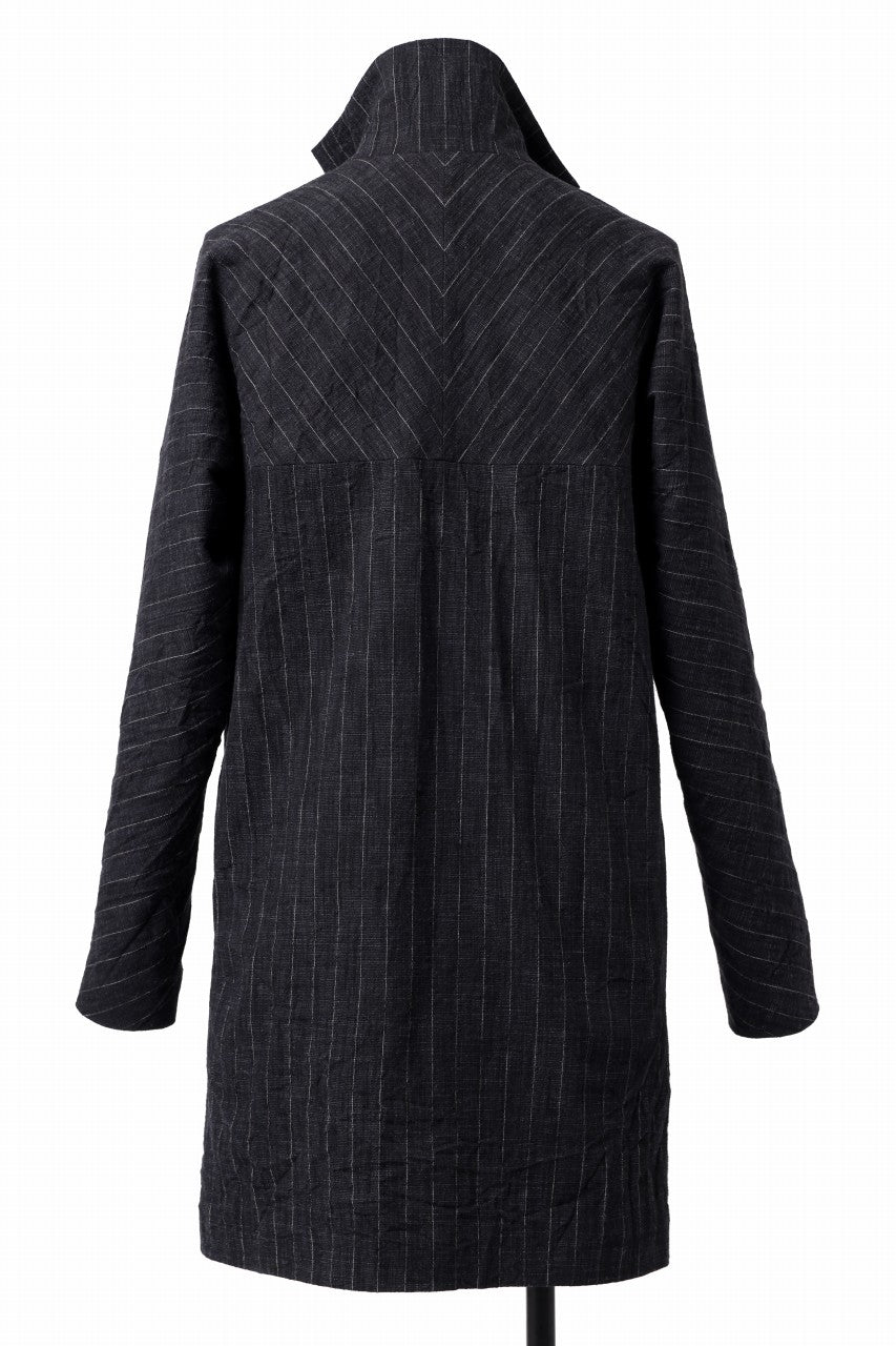 画像をギャラリービューアに読み込む, m.a+ diagonal pocket medium fit coat / C256/CWST (BLACK/WHITE)