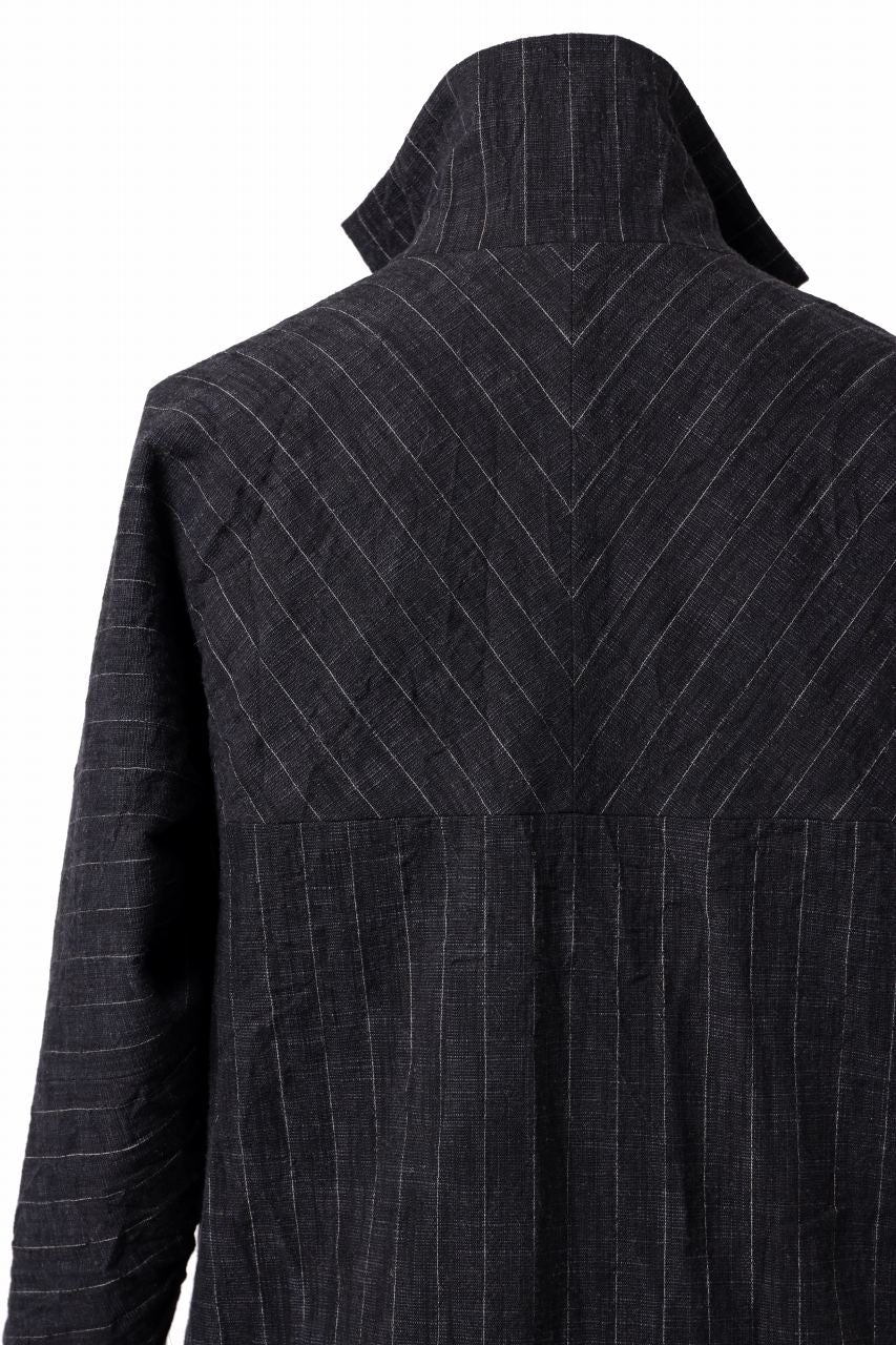 画像をギャラリービューアに読み込む, m.a+ diagonal pocket medium fit coat / C256/CWST (BLACK/WHITE)