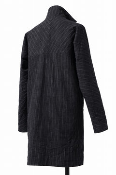 画像をギャラリービューアに読み込む, m.a+ diagonal pocket medium fit coat / C256/CWST (BLACK/WHITE)