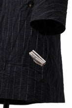 画像をギャラリービューアに読み込む, m.a+ diagonal pocket medium fit coat / C256/CWST (BLACK/WHITE)