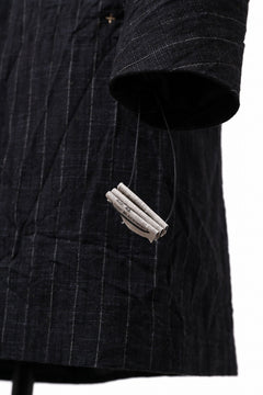 画像をギャラリービューアに読み込む, m.a+ diagonal pocket medium fit coat / C256/CWST (BLACK/WHITE)