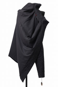 画像をギャラリービューアに読み込む, m.a+ diagonal pocket medium fit coat / C256/CWST (BLACK/WHITE)