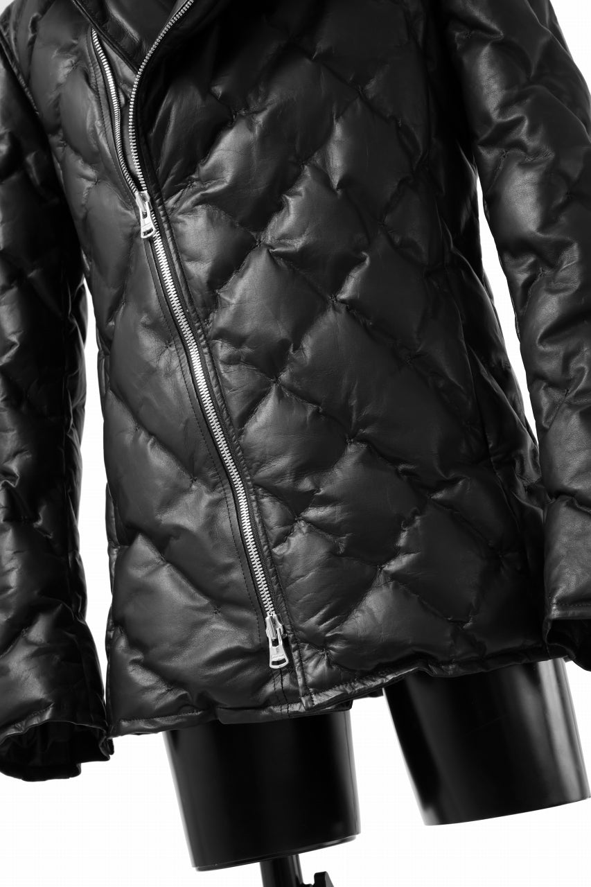 画像をギャラリービューアに読み込む, ISAMU KATAYAMA BACKLASH HOODED DOWN JACKET / LUXURY STEER + POLISH WHITE GOOSE (BLACK)
