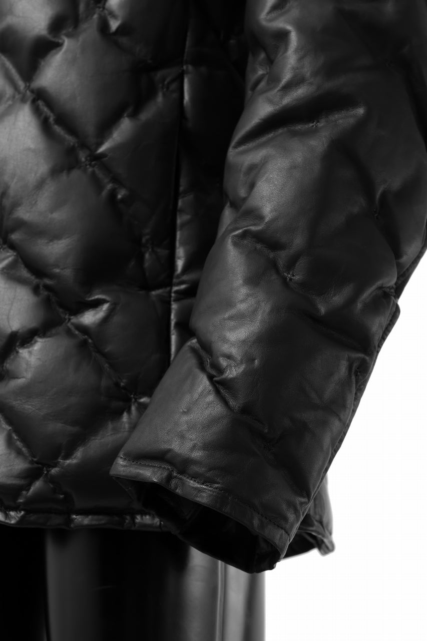 画像をギャラリービューアに読み込む, ISAMU KATAYAMA BACKLASH HOODED DOWN JACKET / LUXURY STEER + POLISH WHITE GOOSE (BLACK)