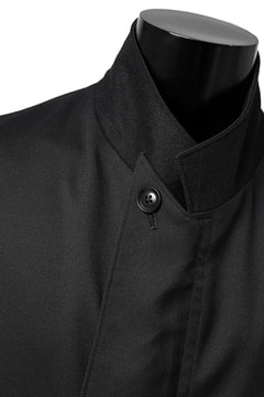画像をギャラリービューアに読み込む, Y's BANG ON! No.188 GABARDINE PEAKED LAPEL MILITARY COAT (BLACK)