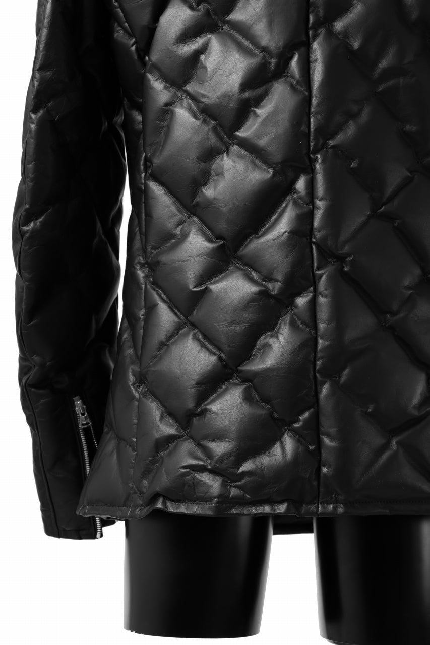 画像をギャラリービューアに読み込む, ISAMU KATAYAMA BACKLASH HOODED DOWN JACKET / LUXURY STEER + POLISH WHITE GOOSE (BLACK)