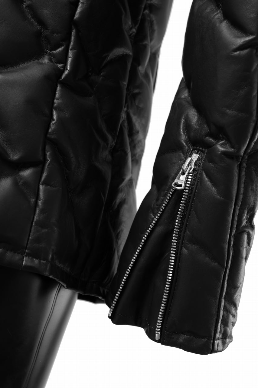画像をギャラリービューアに読み込む, ISAMU KATAYAMA BACKLASH HOODED DOWN JACKET / LUXURY STEER + POLISH WHITE GOOSE (BLACK)