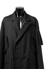 画像をギャラリービューアに読み込む, Y's BANG ON! No.188 GABARDINE PEAKED LAPEL MILITARY COAT (BLACK)