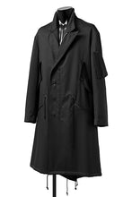 画像をギャラリービューアに読み込む, Y's BANG ON! No.188 GABARDINE PEAKED LAPEL MILITARY COAT (BLACK)
