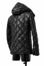 画像をギャラリービューアに読み込む, ISAMU KATAYAMA BACKLASH HOODED DOWN JACKET / LUXURY STEER + POLISH WHITE GOOSE (BLACK)