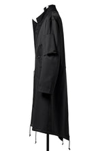 画像をギャラリービューアに読み込む, Y's BANG ON! No.188 GABARDINE PEAKED LAPEL MILITARY COAT (BLACK)