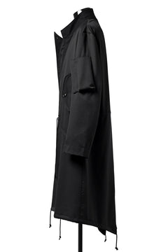 画像をギャラリービューアに読み込む, Y's BANG ON! No.188 GABARDINE PEAKED LAPEL MILITARY COAT (BLACK)