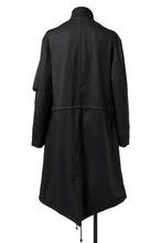 画像をギャラリービューアに読み込む, Y's BANG ON! No.188 GABARDINE PEAKED LAPEL MILITARY COAT (BLACK)