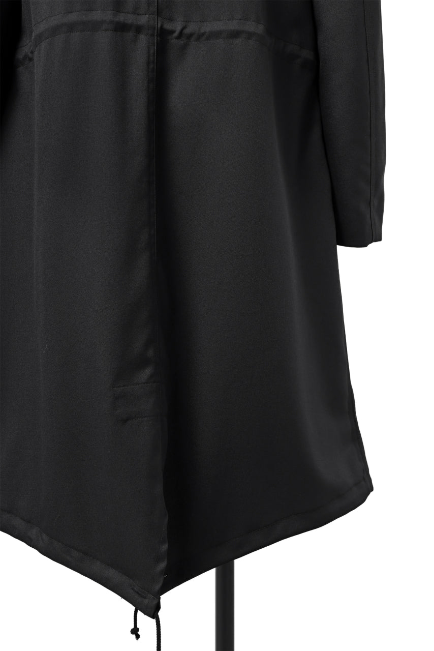 画像をギャラリービューアに読み込む, Y's BANG ON! No.188 GABARDINE PEAKED LAPEL MILITARY COAT (BLACK)