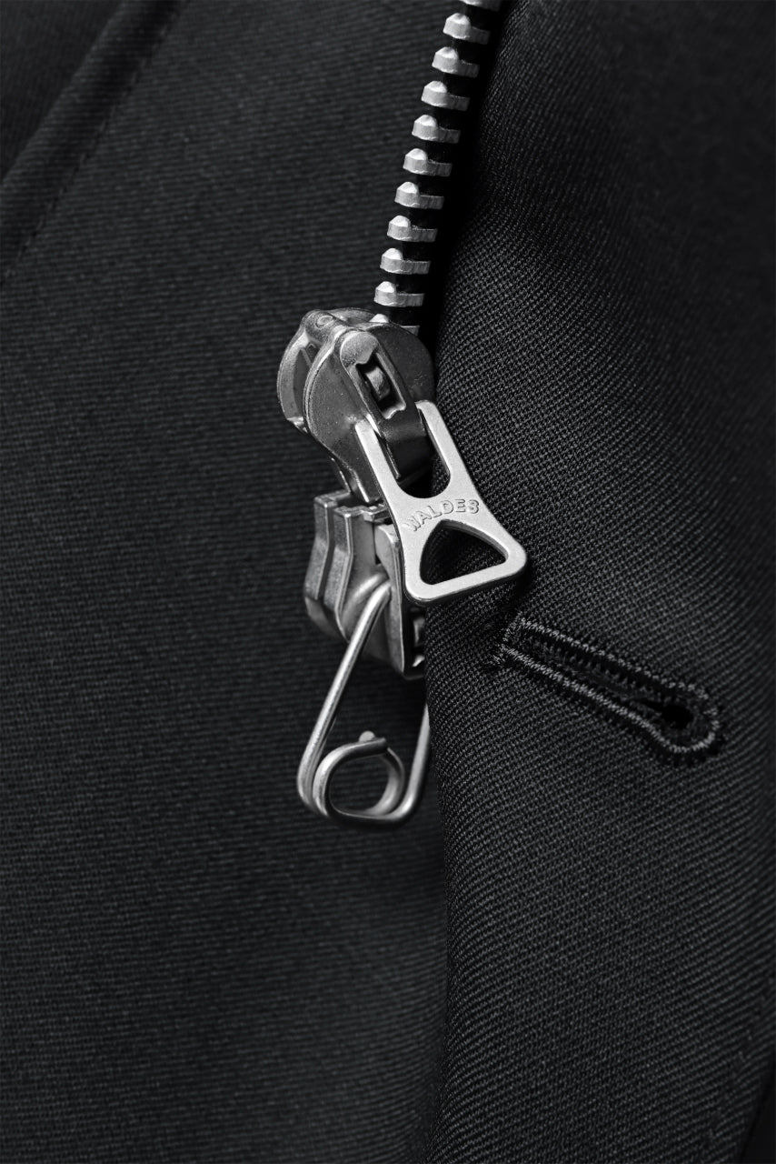 画像をギャラリービューアに読み込む, Y's BANG ON! No.188 GABARDINE PEAKED LAPEL MILITARY COAT (BLACK)