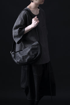 Load image into Gallery viewer, ISAMU KATAYAMA BACKLASH SHOULDER BAG / DOUBLE-SHOULDER OBJECT DYED (BLACK)