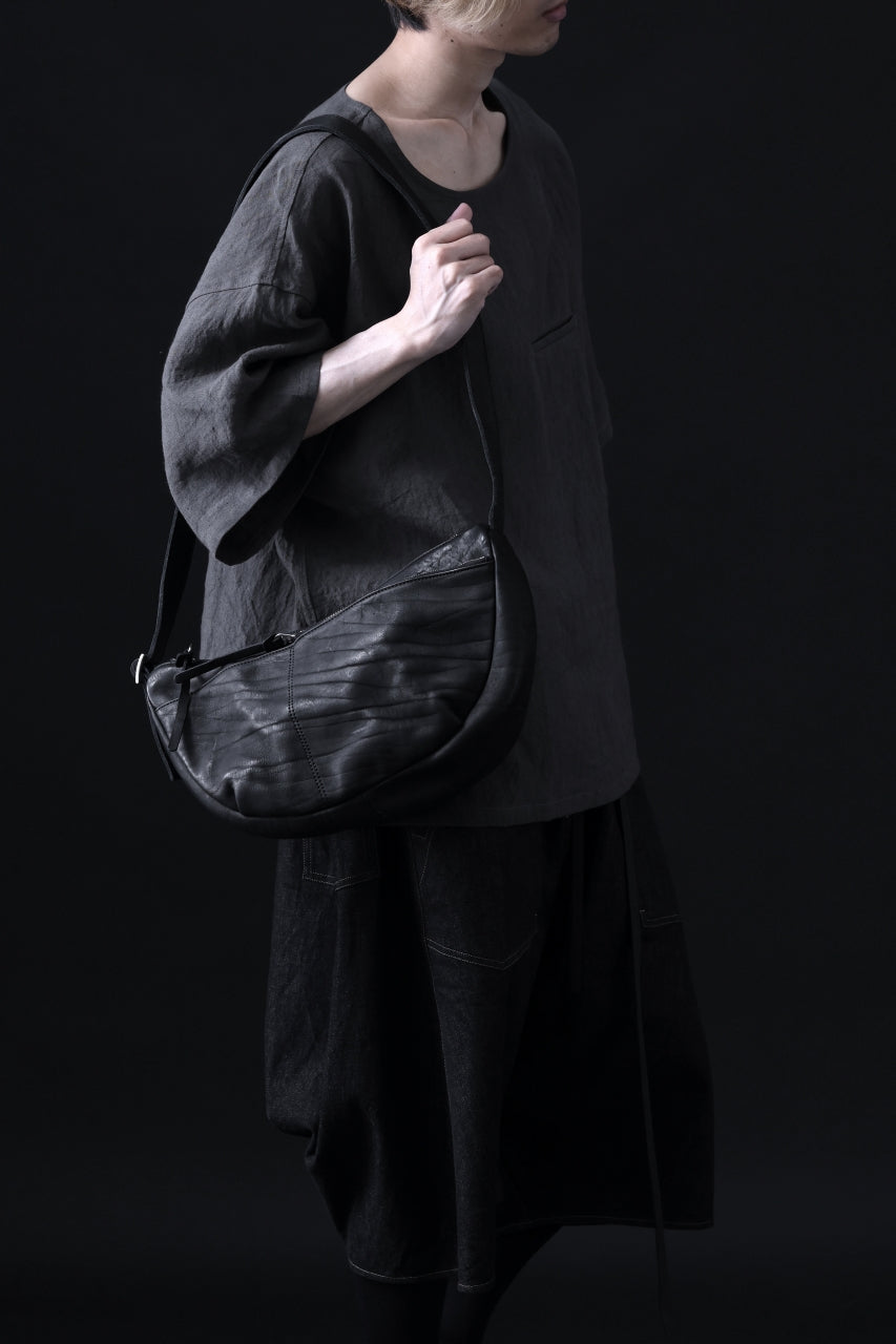 Load image into Gallery viewer, ISAMU KATAYAMA BACKLASH SHOULDER BAG / DOUBLE-SHOULDER OBJECT DYED (BLACK)