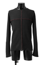 画像をギャラリービューアに読み込む, m.a+ hand stiched one piece long sleeve t-shirt / T211D-CM/JWM (BLACK)