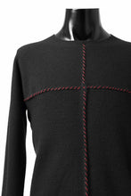 画像をギャラリービューアに読み込む, m.a+ hand stiched one piece long sleeve t-shirt / T211D-CM/JWM (BLACK)