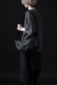Load image into Gallery viewer, ISAMU KATAYAMA BACKLASH SHOULDER BAG / DOUBLE-SHOULDER OBJECT DYED (BLACK)