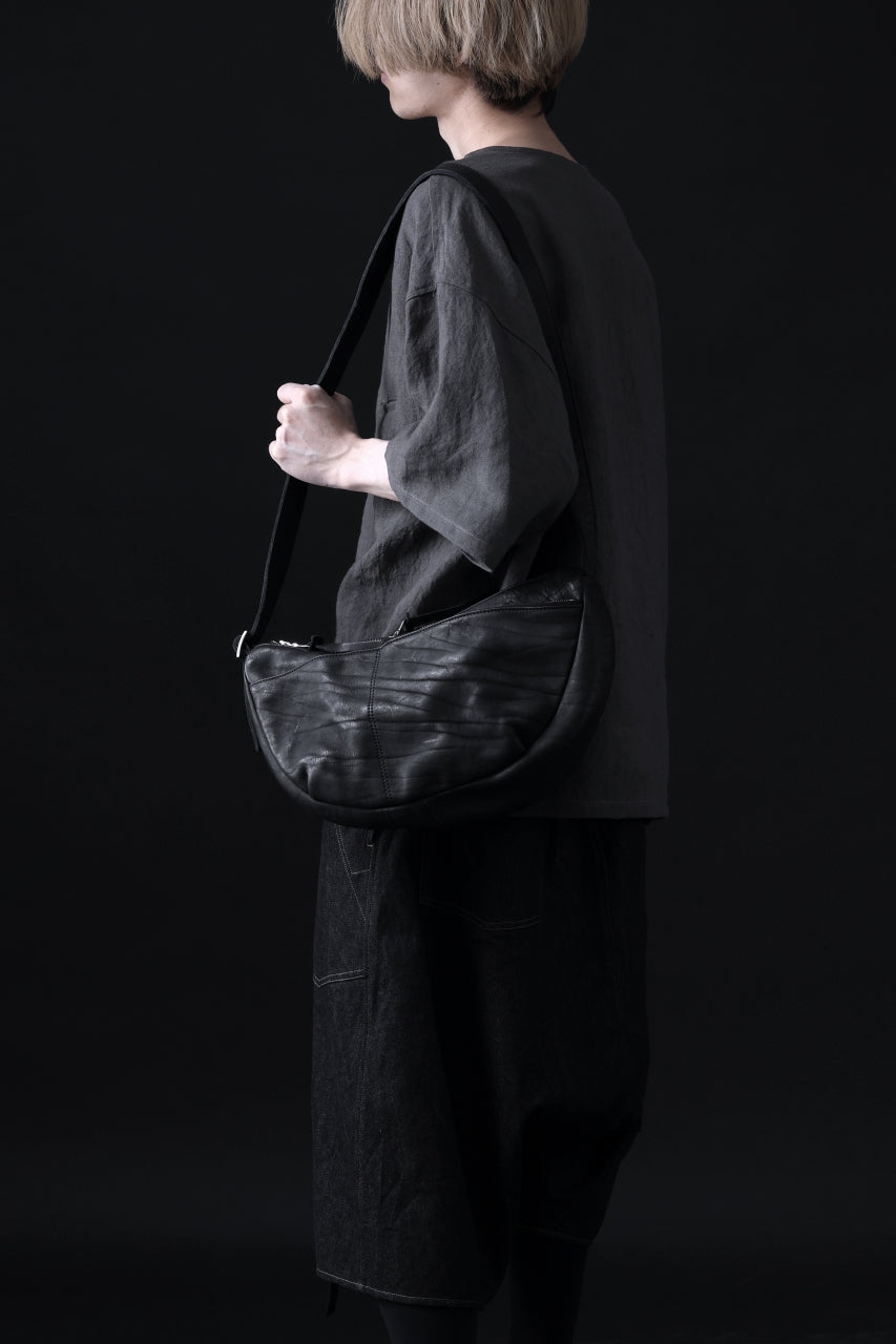 Load image into Gallery viewer, ISAMU KATAYAMA BACKLASH SHOULDER BAG / DOUBLE-SHOULDER OBJECT DYED (BLACK)