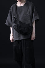 Load image into Gallery viewer, ISAMU KATAYAMA BACKLASH SHOULDER BAG / DOUBLE-SHOULDER OBJECT DYED (BLACK)