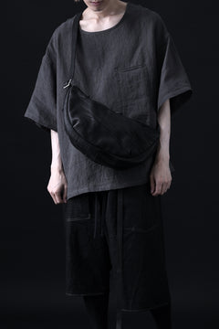 Load image into Gallery viewer, ISAMU KATAYAMA BACKLASH SHOULDER BAG / DOUBLE-SHOULDER OBJECT DYED (BLACK)